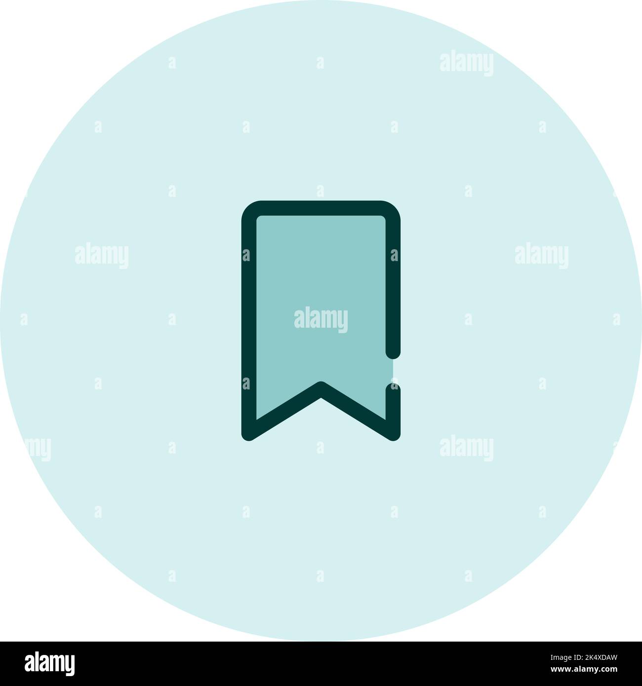Bookmark icon, illustration, vector on a white background. Stock Vector
