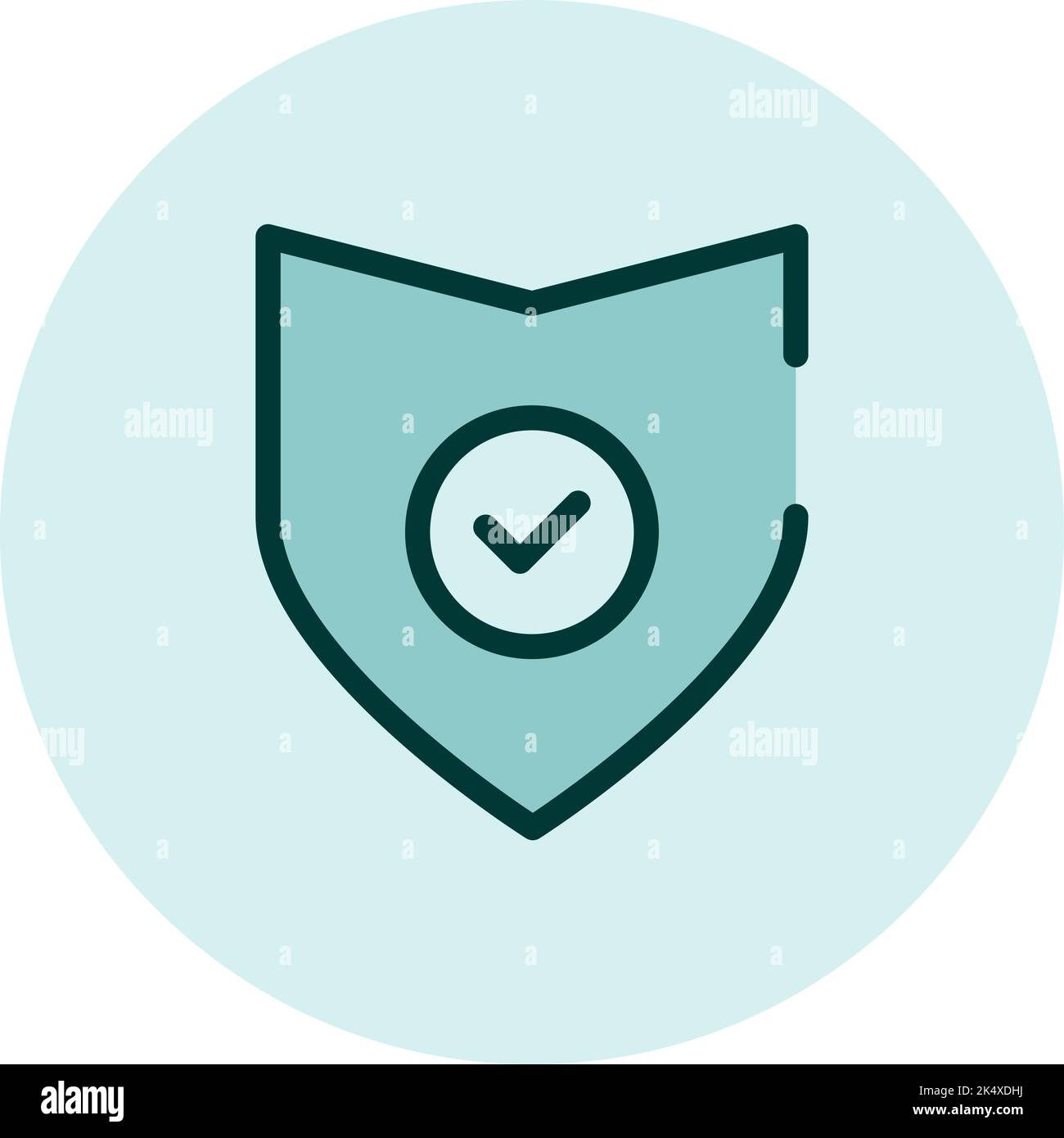 Protect icon, illustration, vector on a white background. Stock Vector