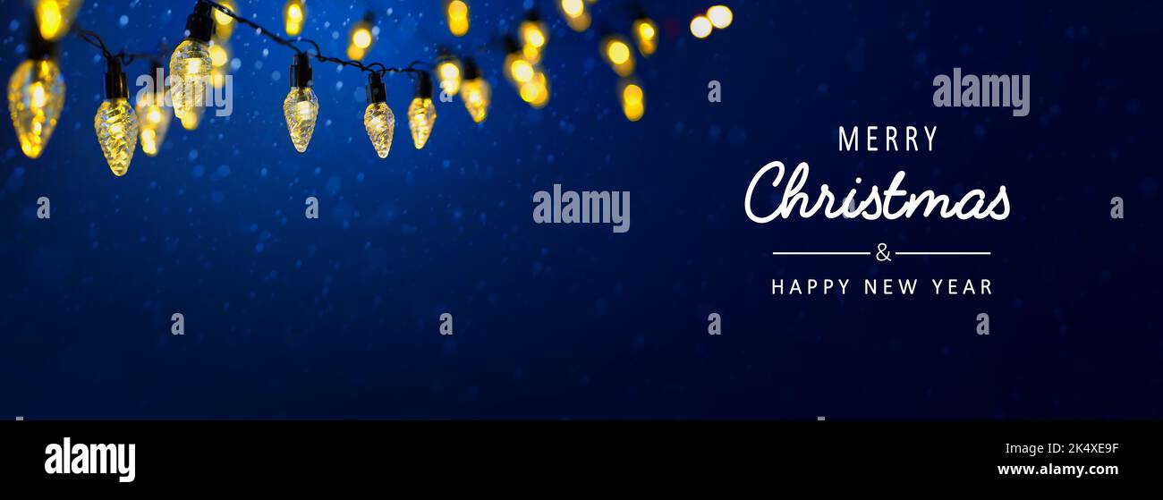 Christmas background, banner, frame, header, background or greeting card design. Stock Photo
