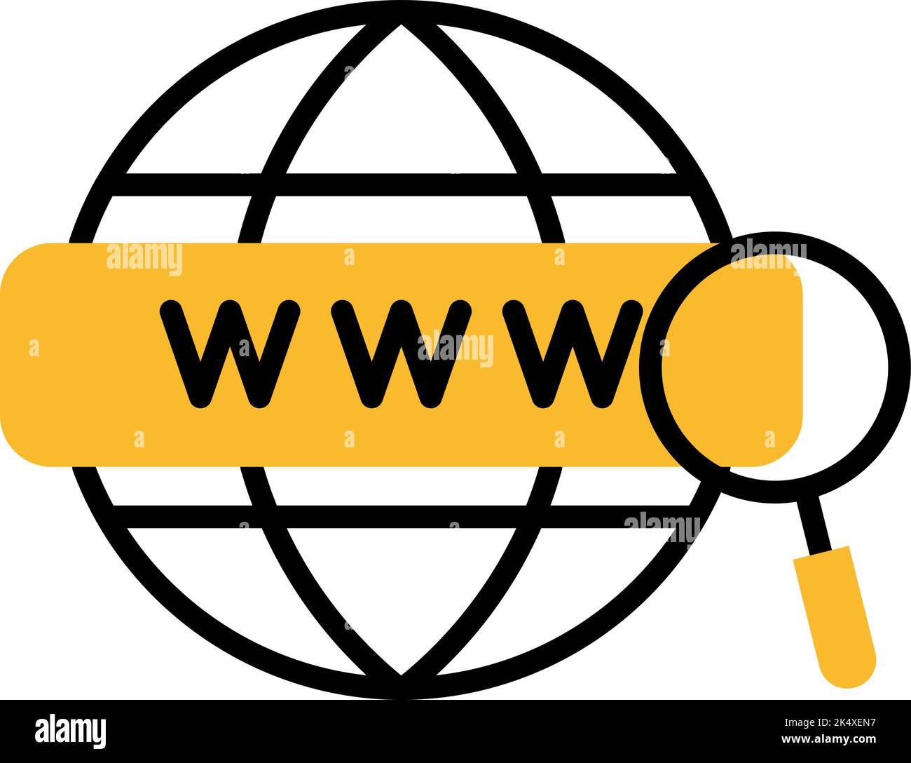 Domain icon, illustration, vector on a white background. Stock Vector