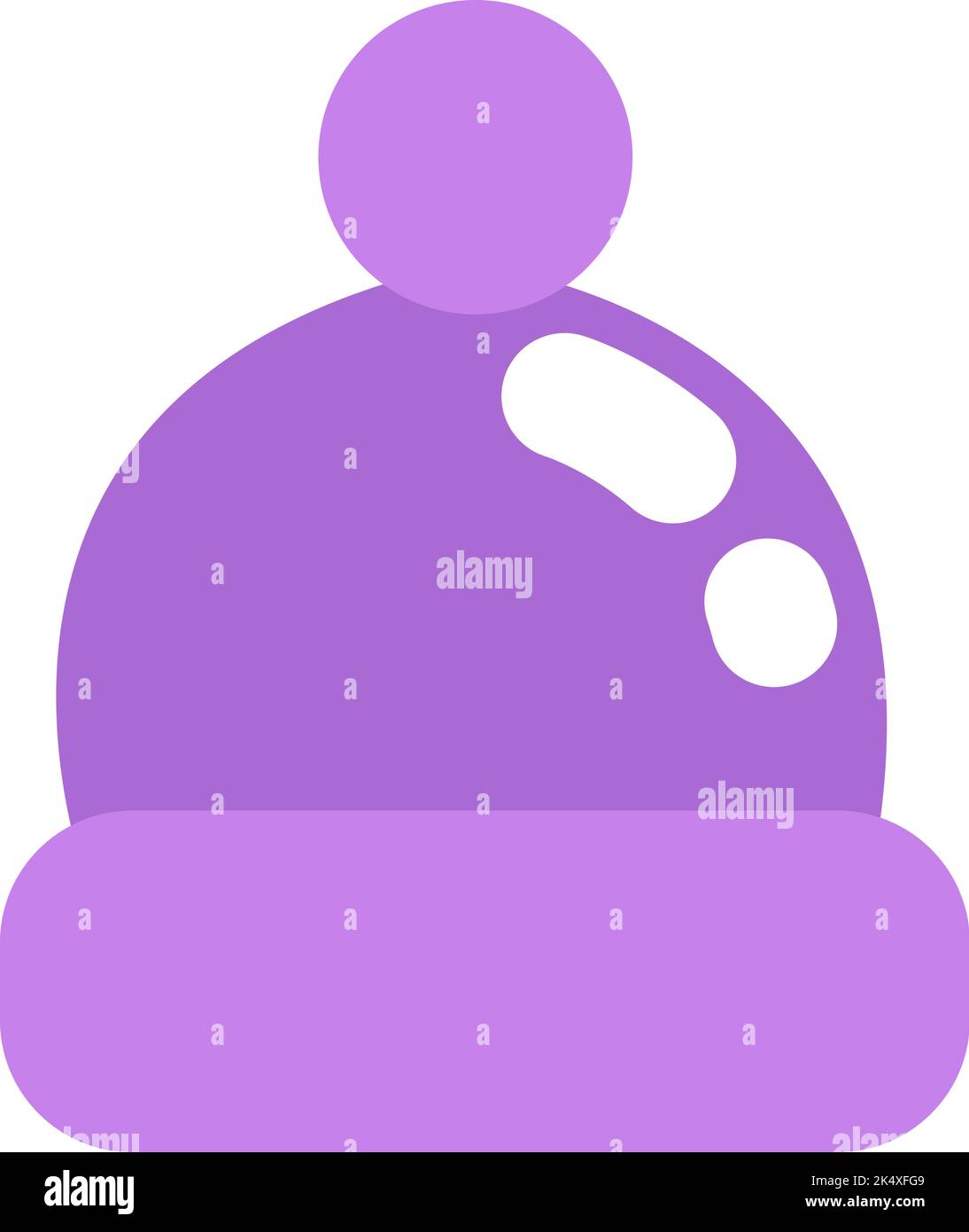 Winter hat, illustration, vector on a white background Stock Vector ...