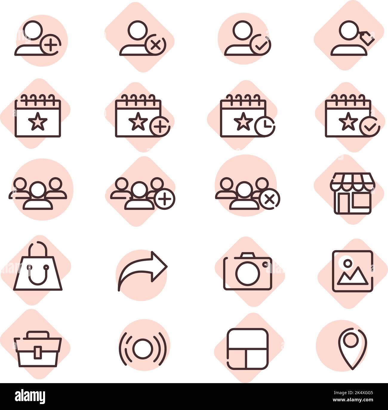 App settings, illustration, vector on a white background. Stock Vector