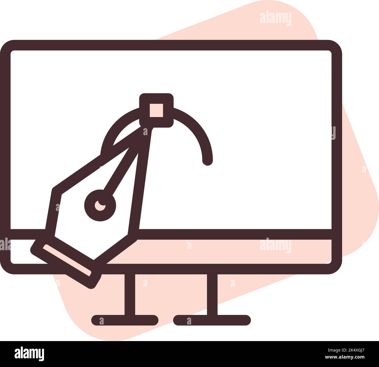 Digital art, illustration, vector on a white background. Stock Vector
