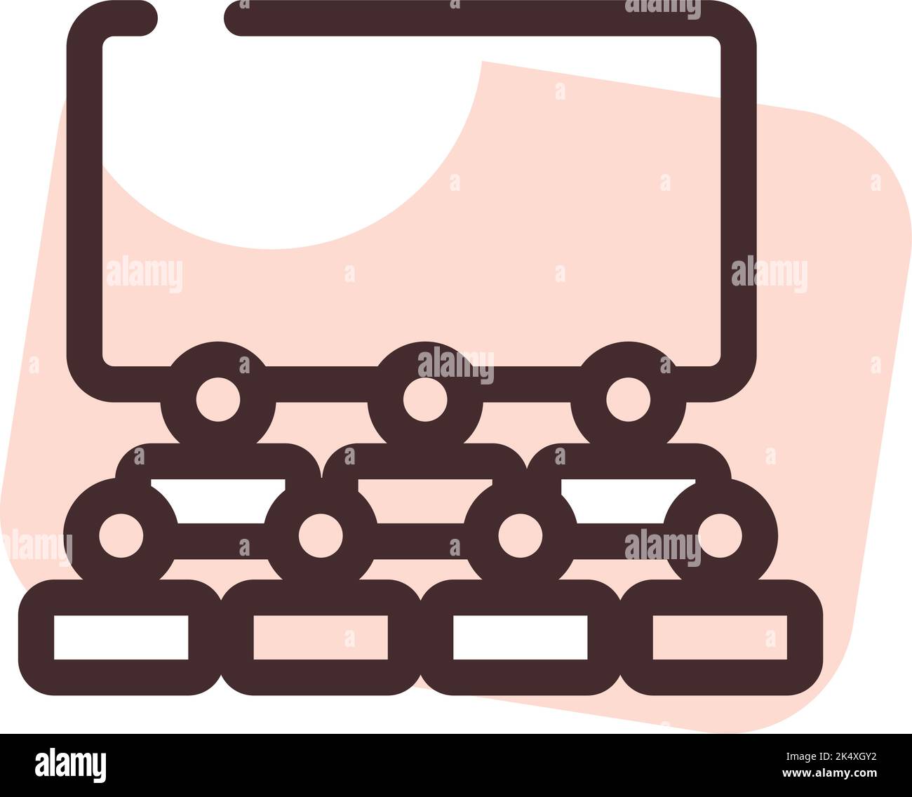 Cinema hall, illustration, vector on a white background Stock Vector