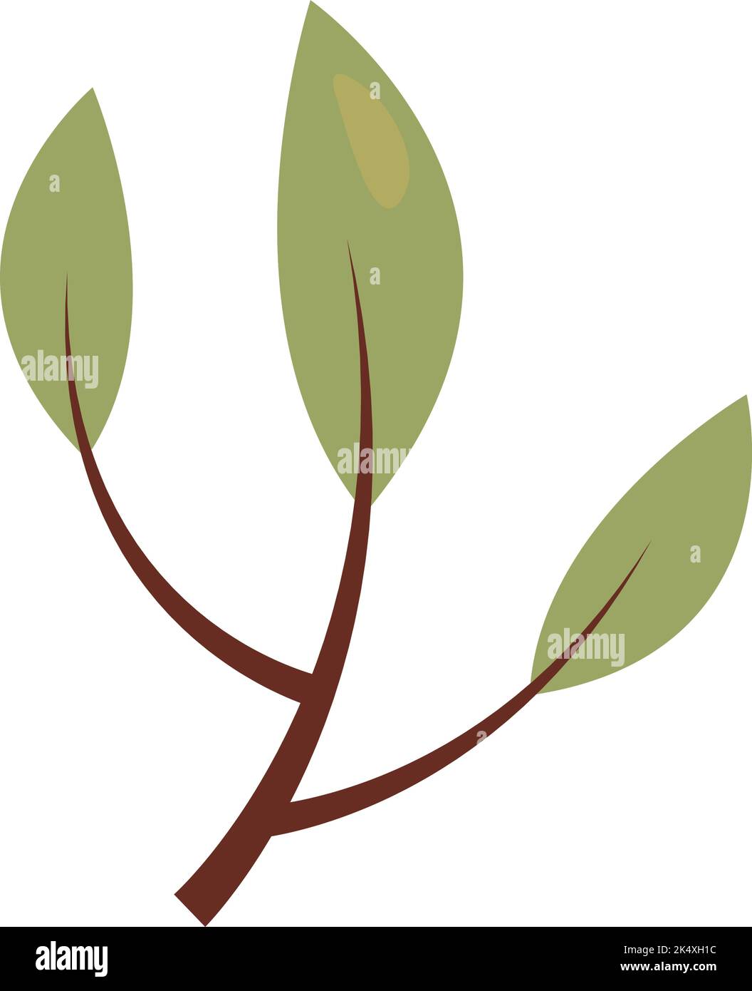 green leaves icon Stock Vector Image & Art - Alamy