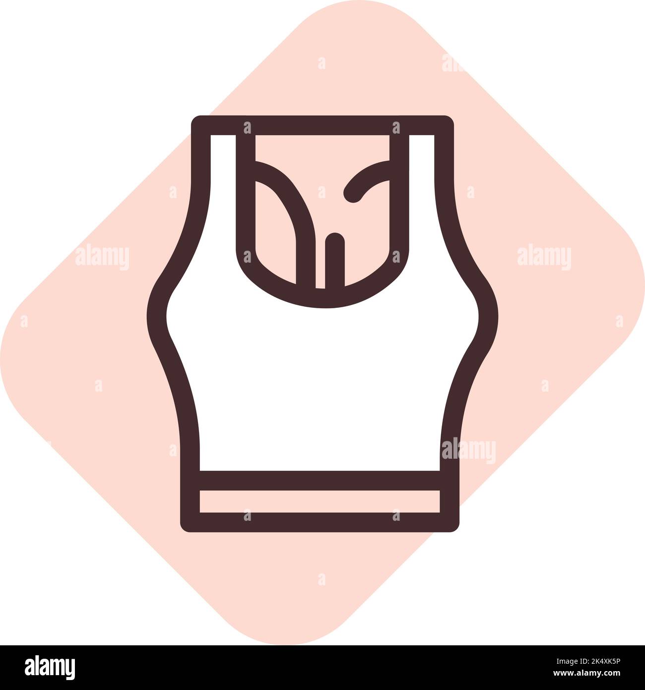 Gym attire, illustration, vector on a white background. Stock Vector