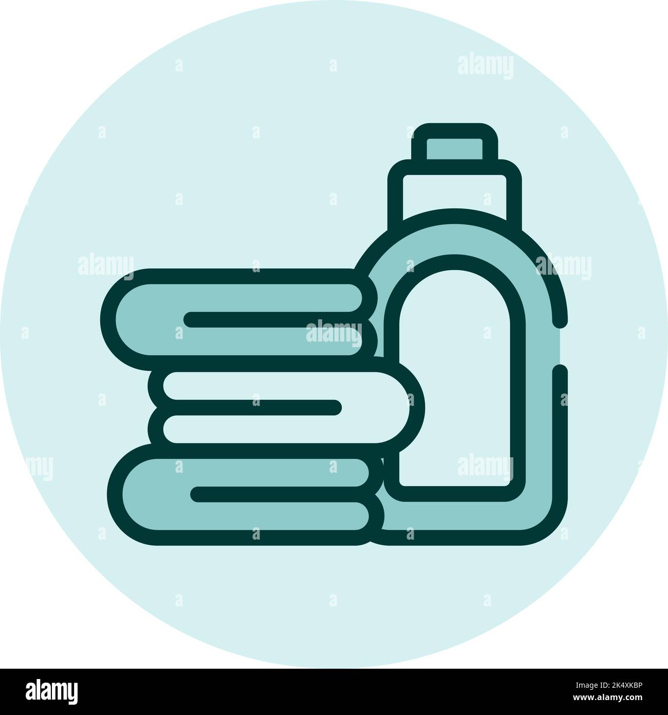 Laundry chemical, illustration, vector on a white background. Stock Vector