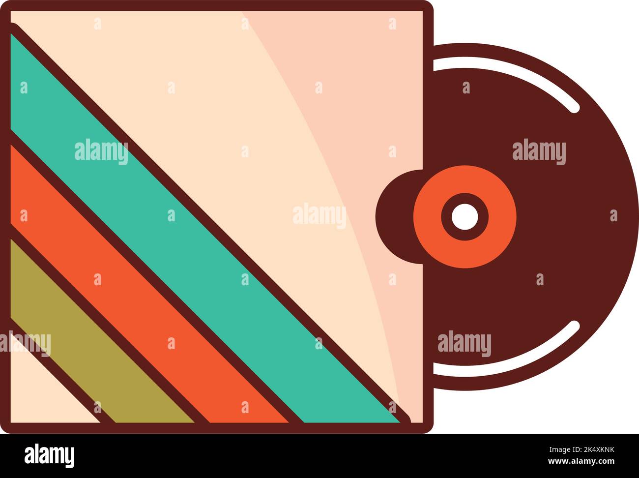Vinyl player cartoon retro hi-res stock photography and images - Alamy