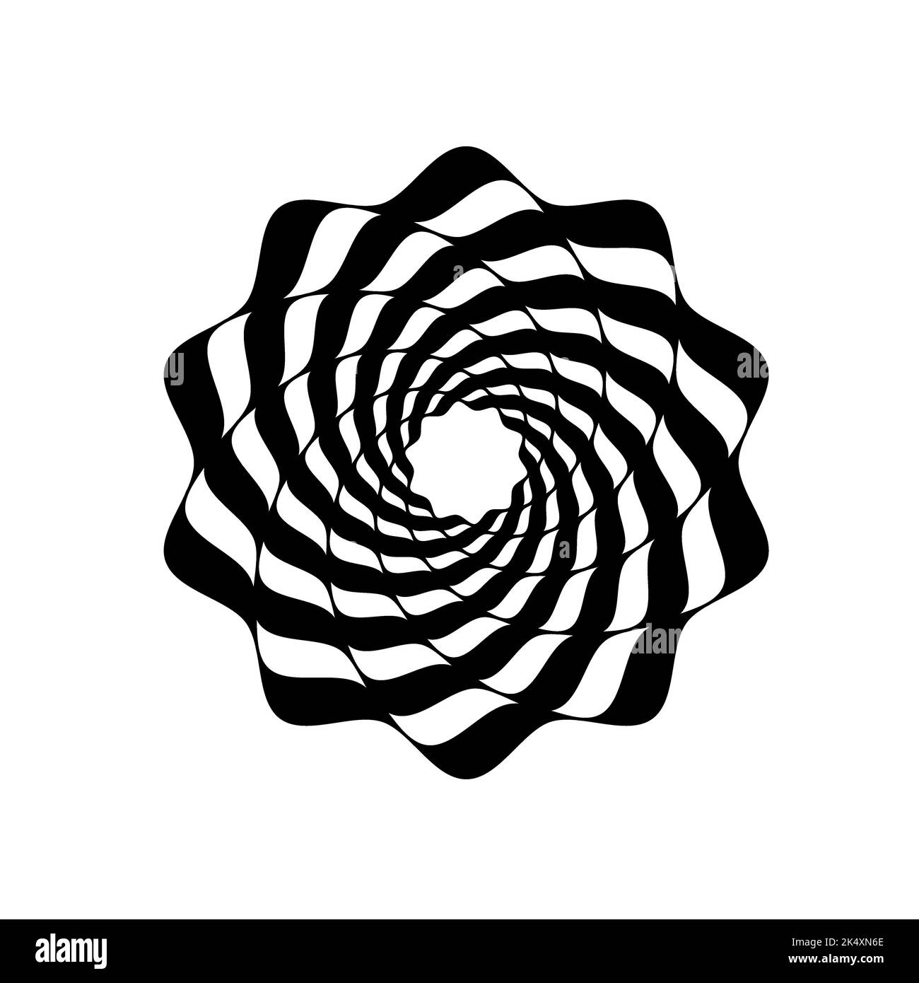 Illustration of graphic optical art abstract background wave design