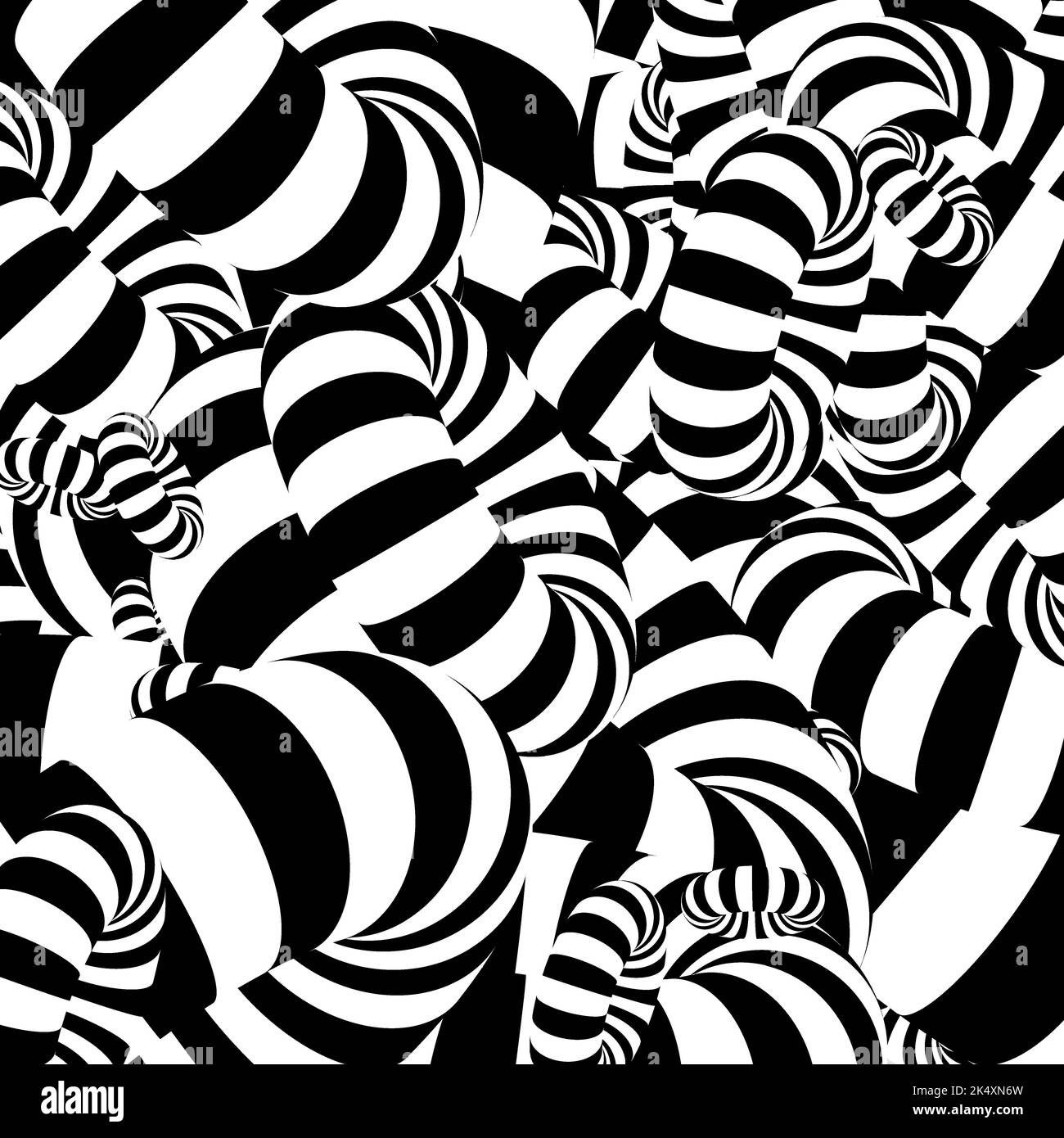 Abstract black and white geometric pattern. Vector background Stock ...