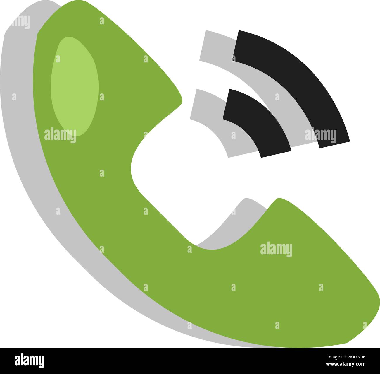 Logistics call, illustration, vector on a white background. Stock Vector