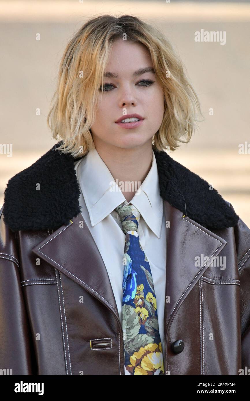Paris, France. 04th Oct, 2022. Milly Alcock attends the Louis Vuitton