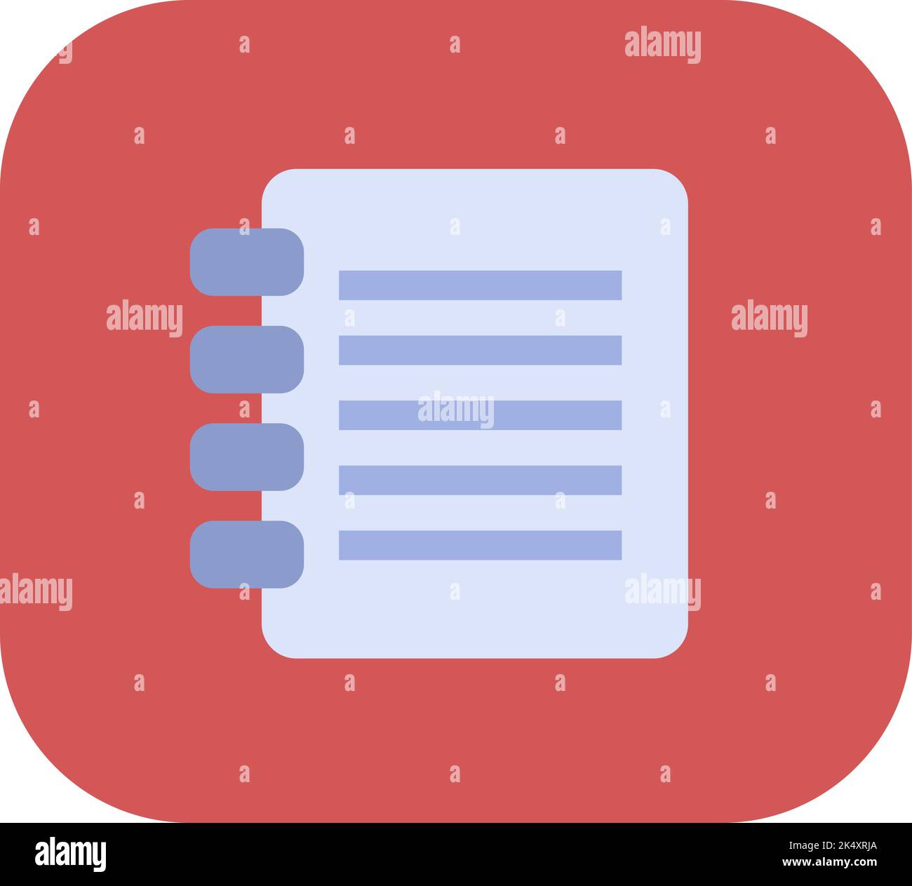 Office notebook, illustration, vector on a white background. Stock Vector