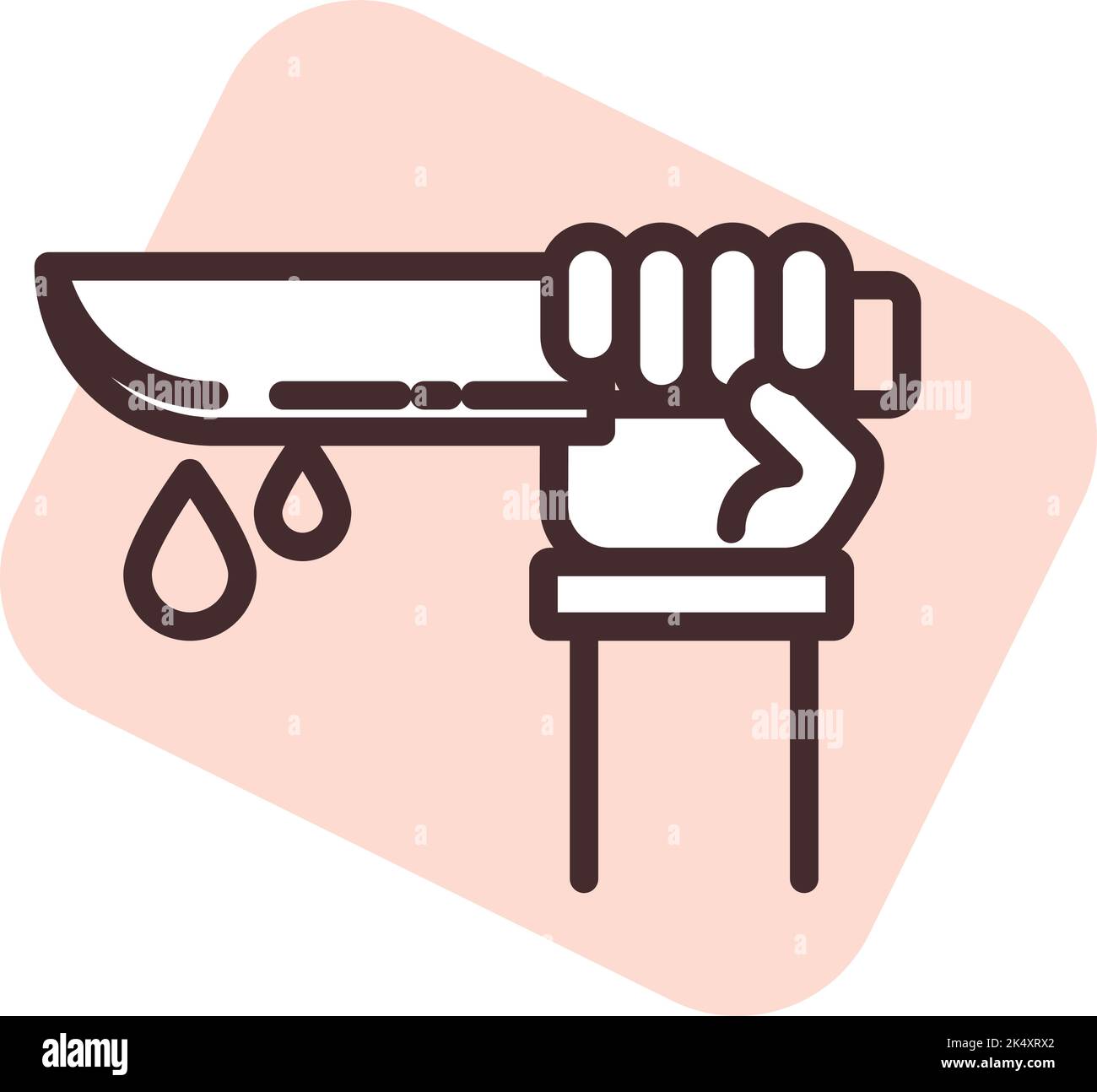 Murder laws, illustration, vector on a white background. Stock Vector