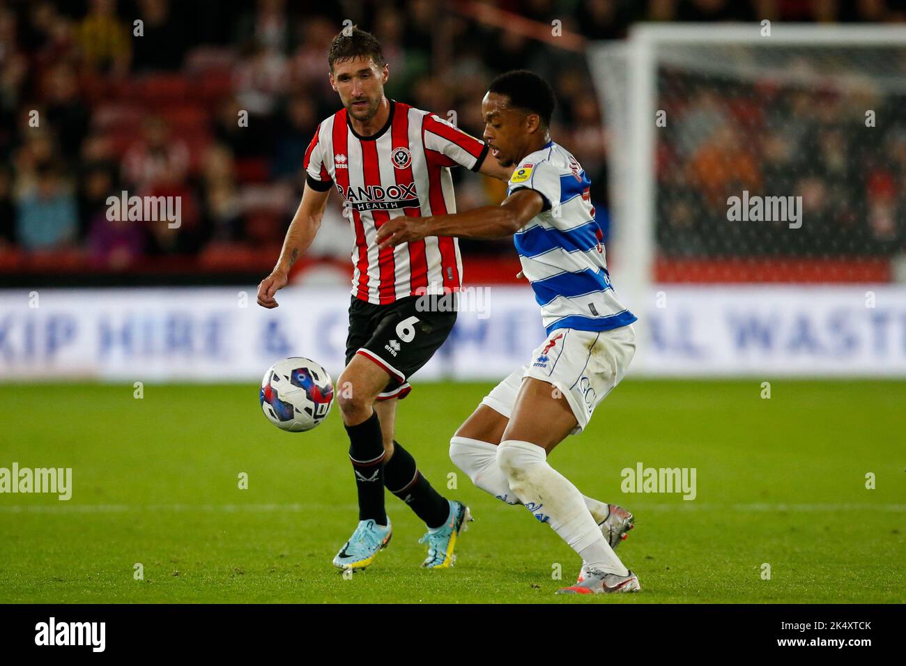 Chris Basham #6 Of Sheffield United And Chris Willock #7 Of QPR During ...