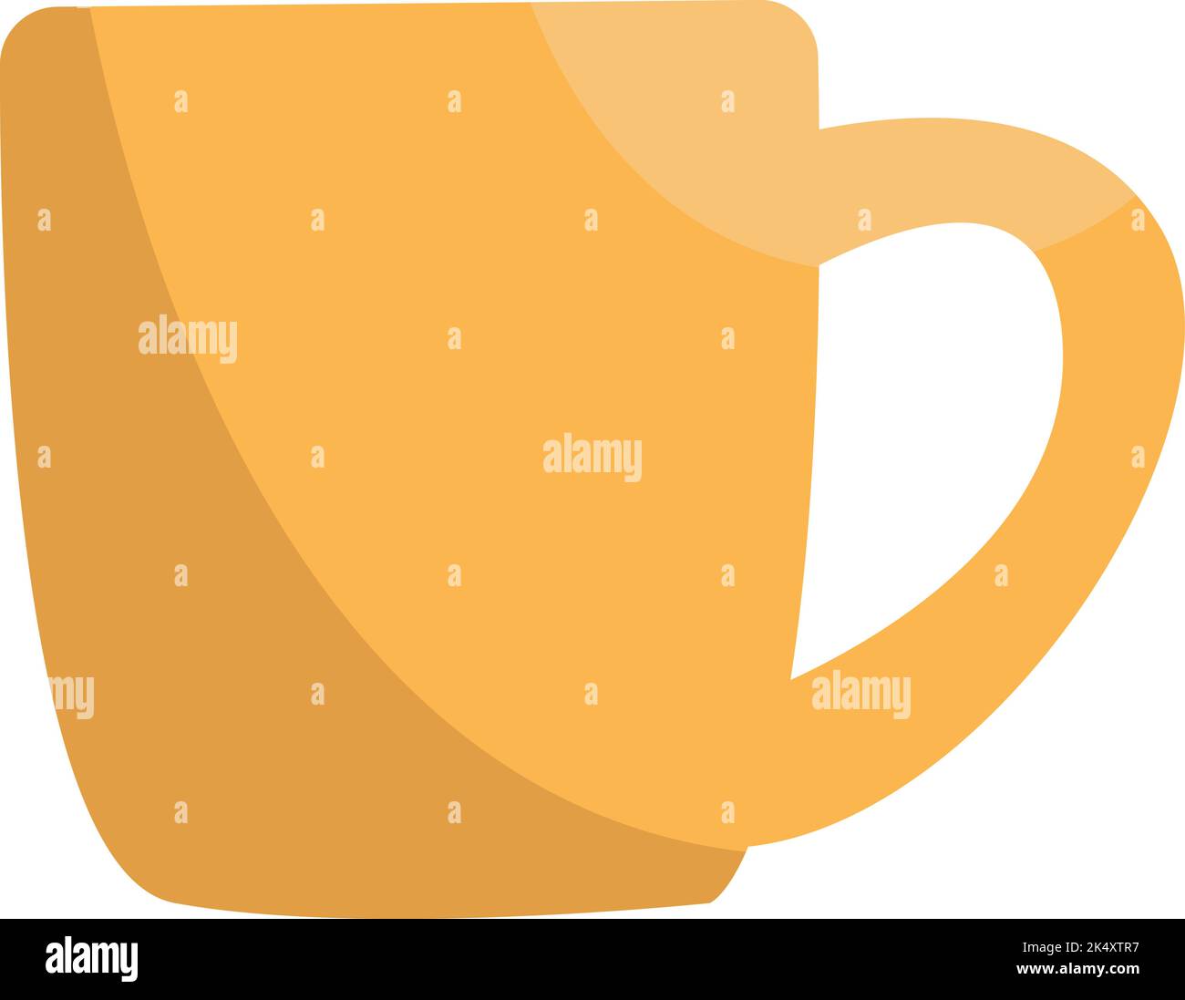 Office cup, illustration, vector on a white background. Stock Vector