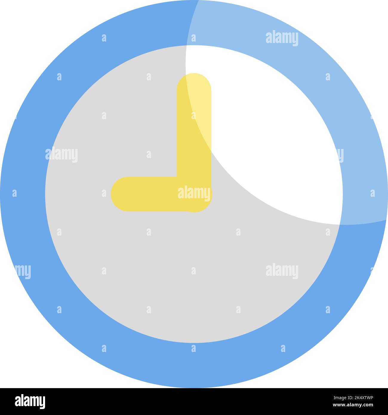 Morning routine clock, illustration, vector on a white background Stock ...
