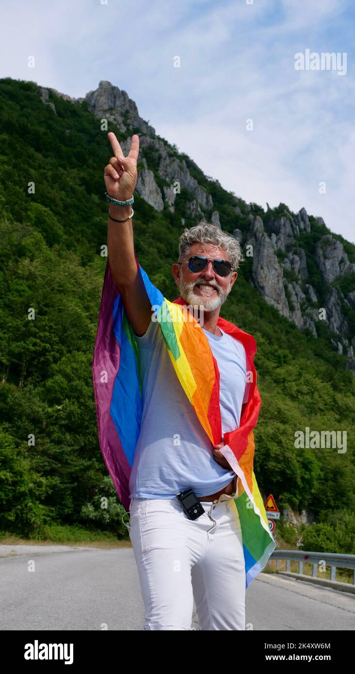 Elderly gay man hi-res stock photography and images - Alamy