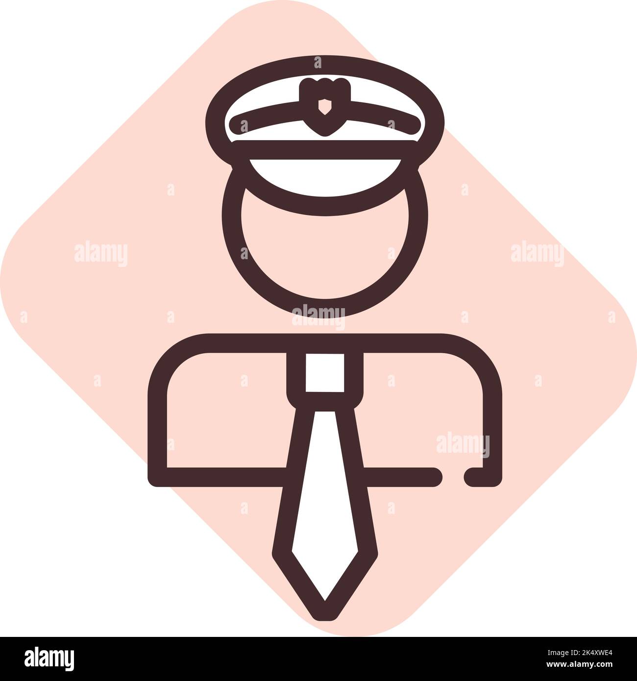 Police law, illustration, vector on a white background. Stock Vector