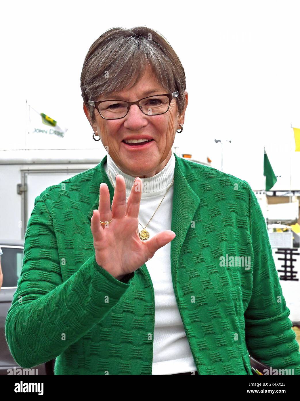HUTCHINSON, KANSAS SEPTEMBER 10. 2022 Kansas Governor Laura Kelly