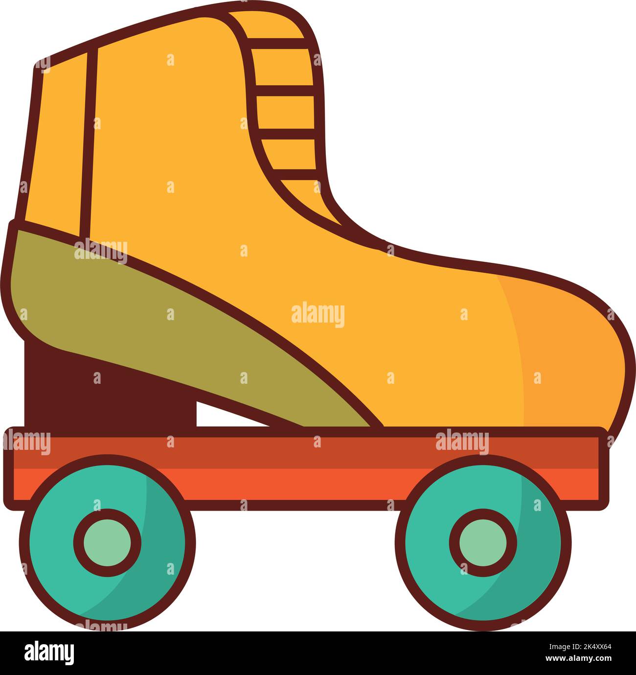 roller skate cartoon retro Stock Vector Image & Art Alamy