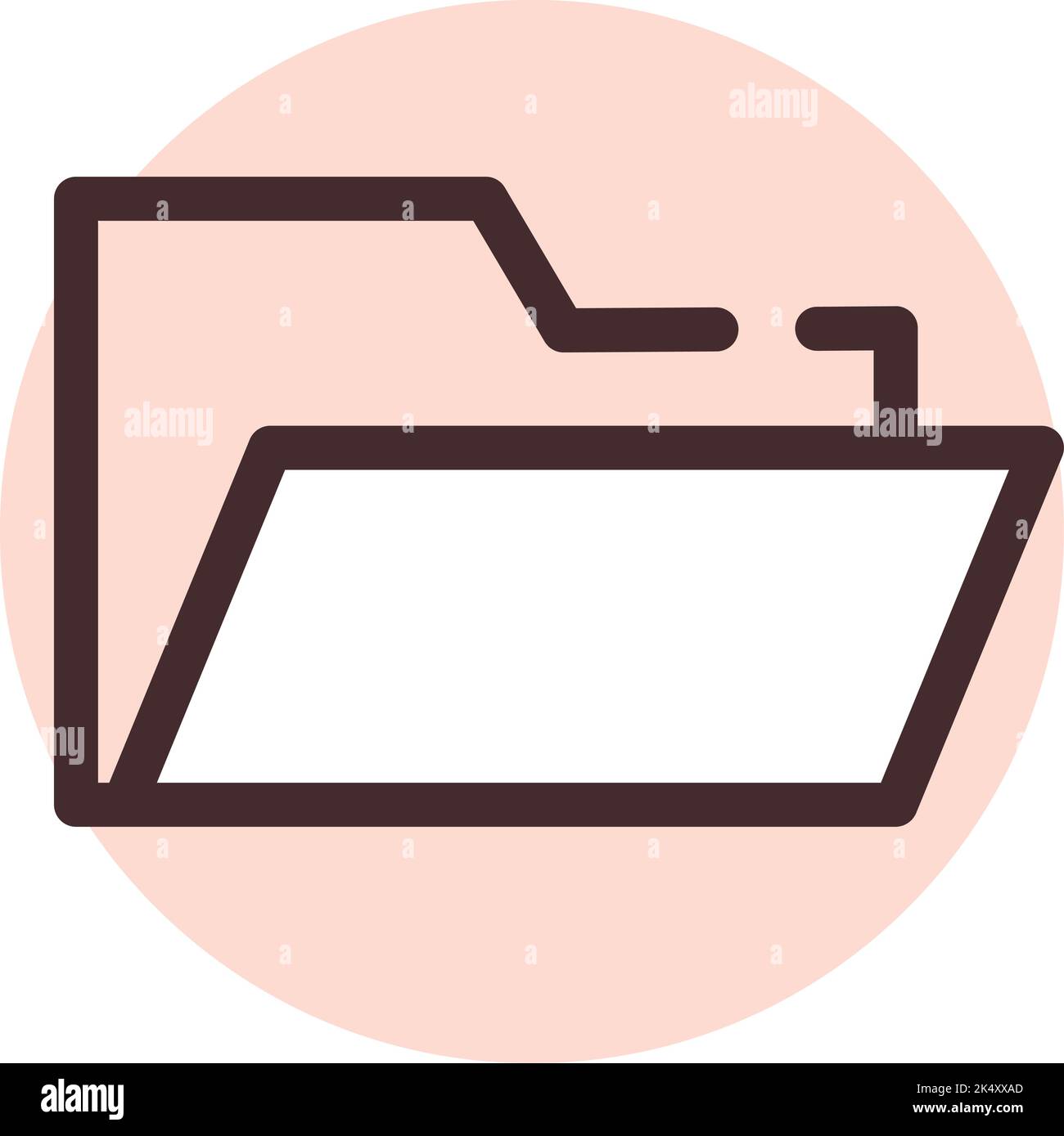Phone folder, illustration, vector on a white background. Stock Vector