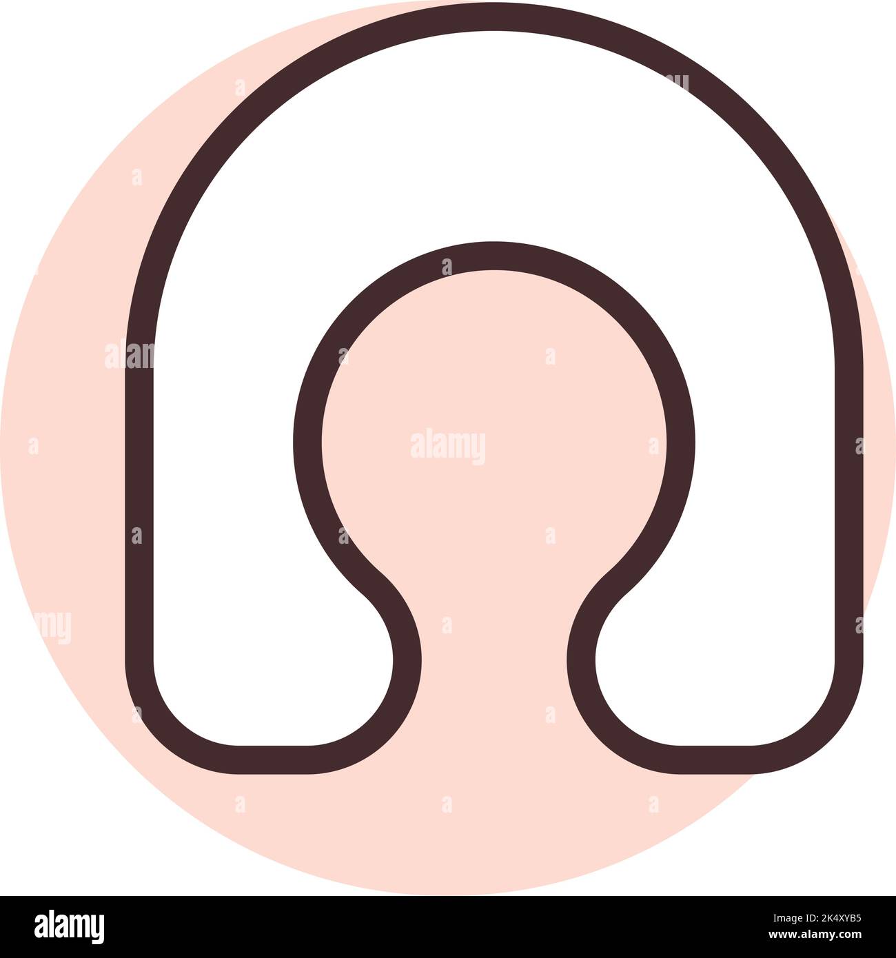 Airplane pillow, illustration, vector on a white background. Stock Vector