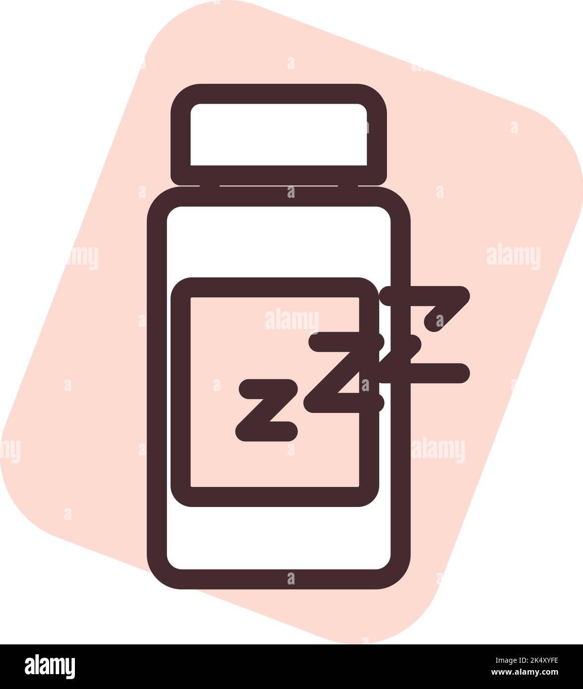 Sleeping pills, illustration, vector on a white background. Stock Vector