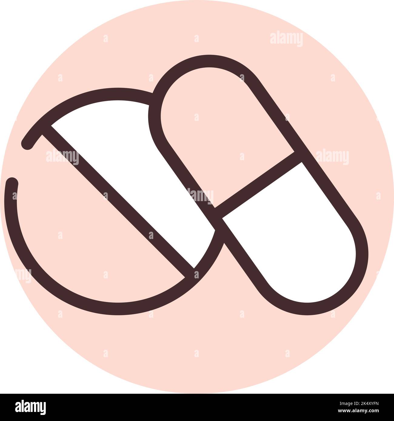 Sleeping pills, illustration, vector on a white background. Stock Vector