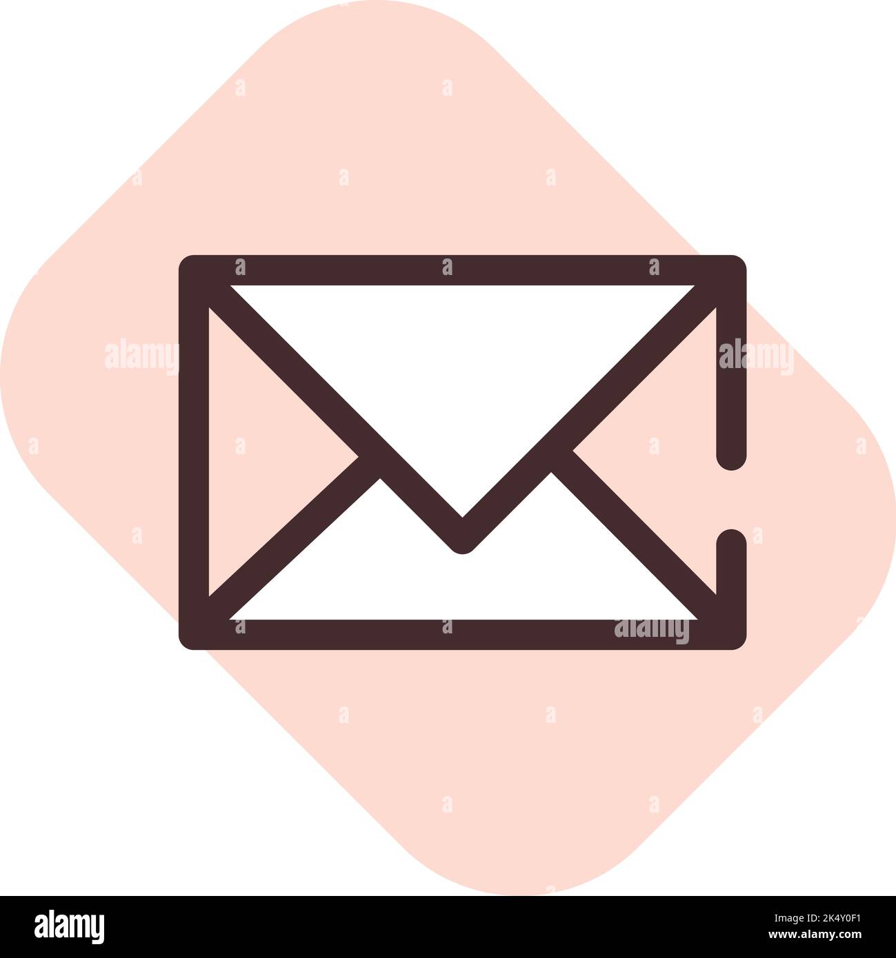 Phone email, illustration, vector on a white background Stock Vector ...