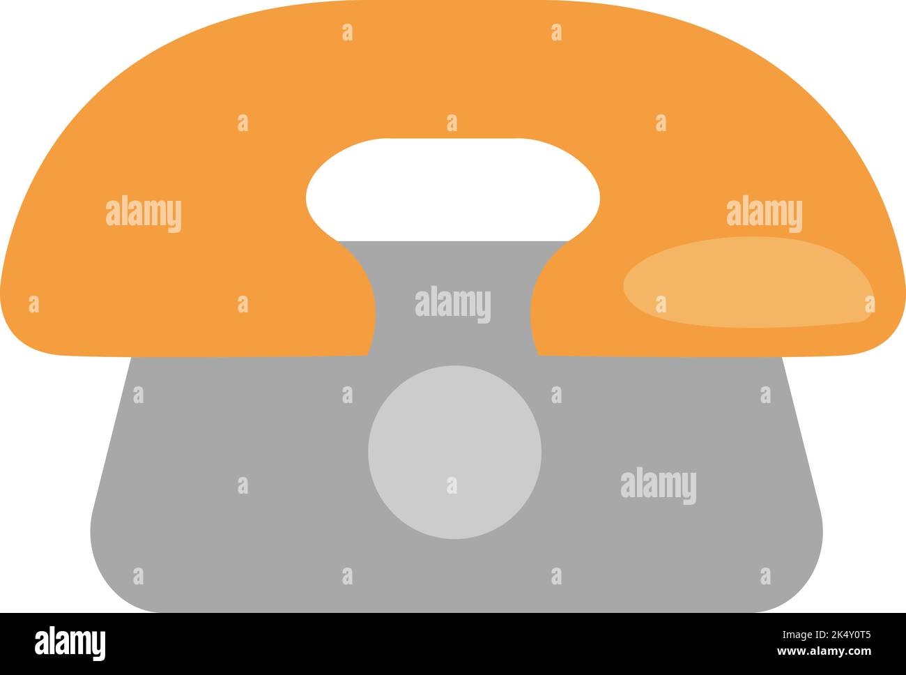 Take away telephone, illustration, vector on a white background. Stock Vector