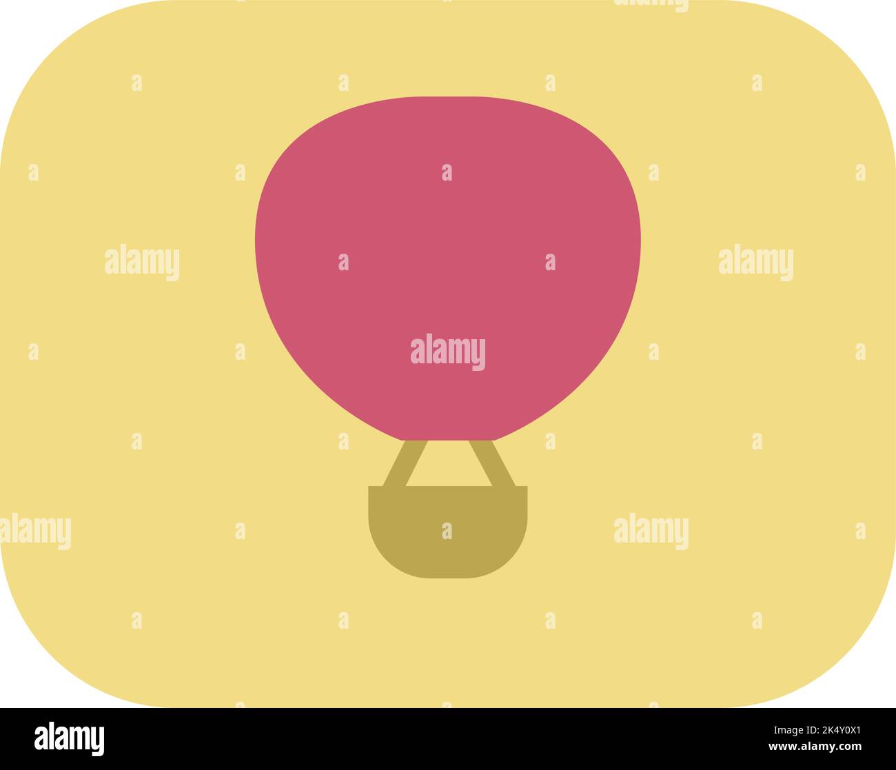 Travel parachute, illustration, vector on a white background. Stock Vector