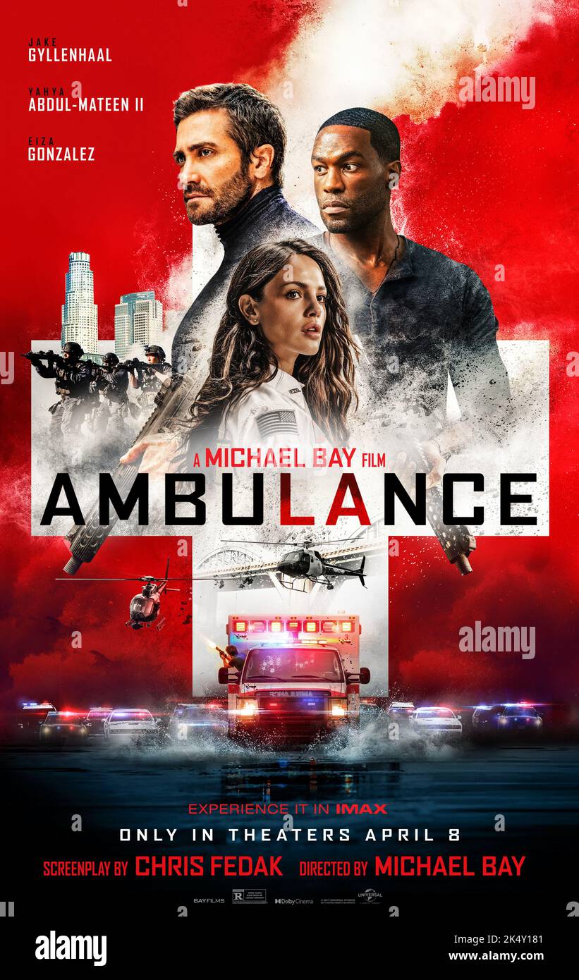 📀 BLU RAY - Ambulance (2022) 🍿🎬 Jake Gyllenhaal / Michael Bay