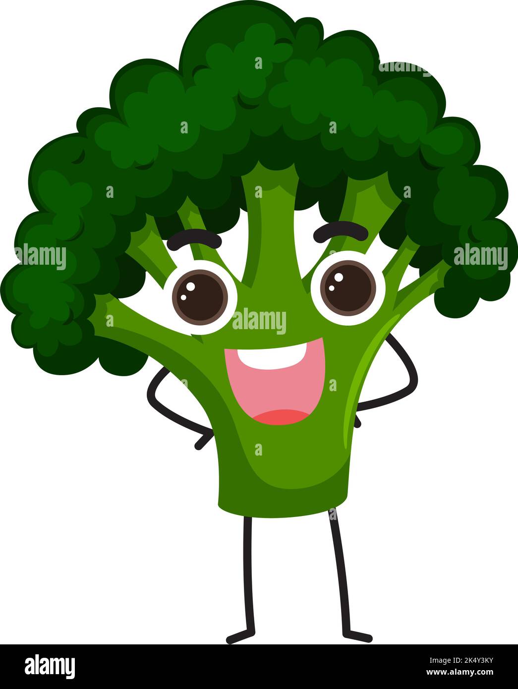 A broccoli cartoon character illustration Stock Vector Image & Art Alamy