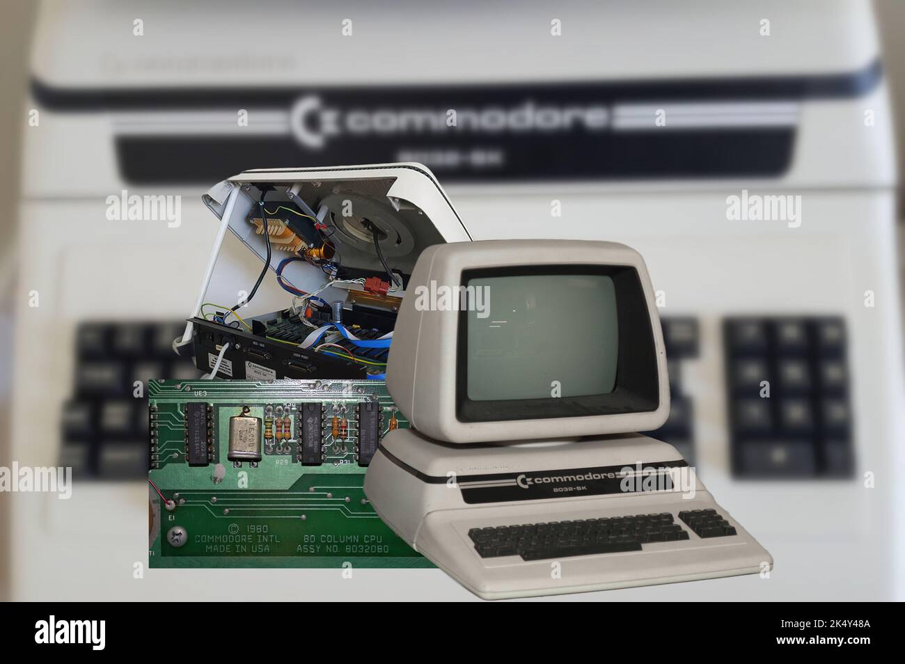 Commodore 8032 Stock Photo