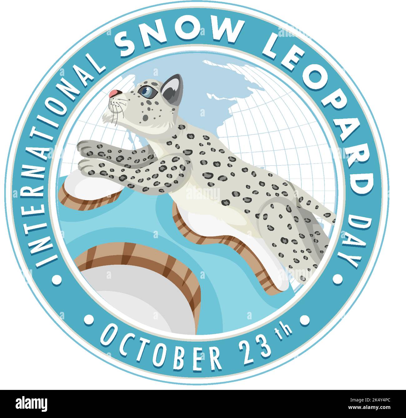 International Snow Leopard Day Banner Design illustration Stock Vector Image & Art Alamy