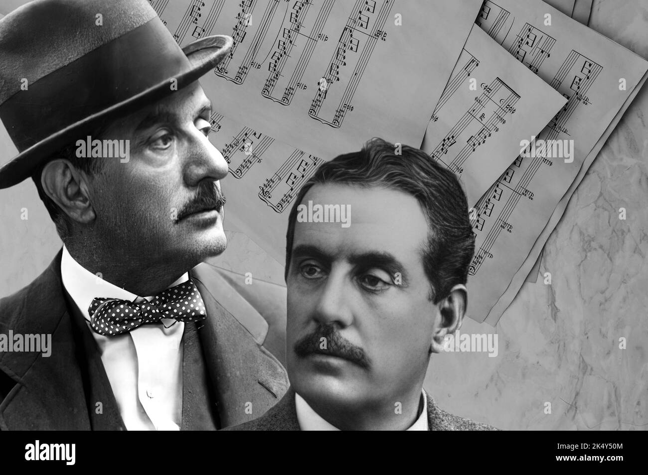 Giacomo Puccini was an Italian composer, considered one of the greatest and most significant opera composers of all time. Stock Photo