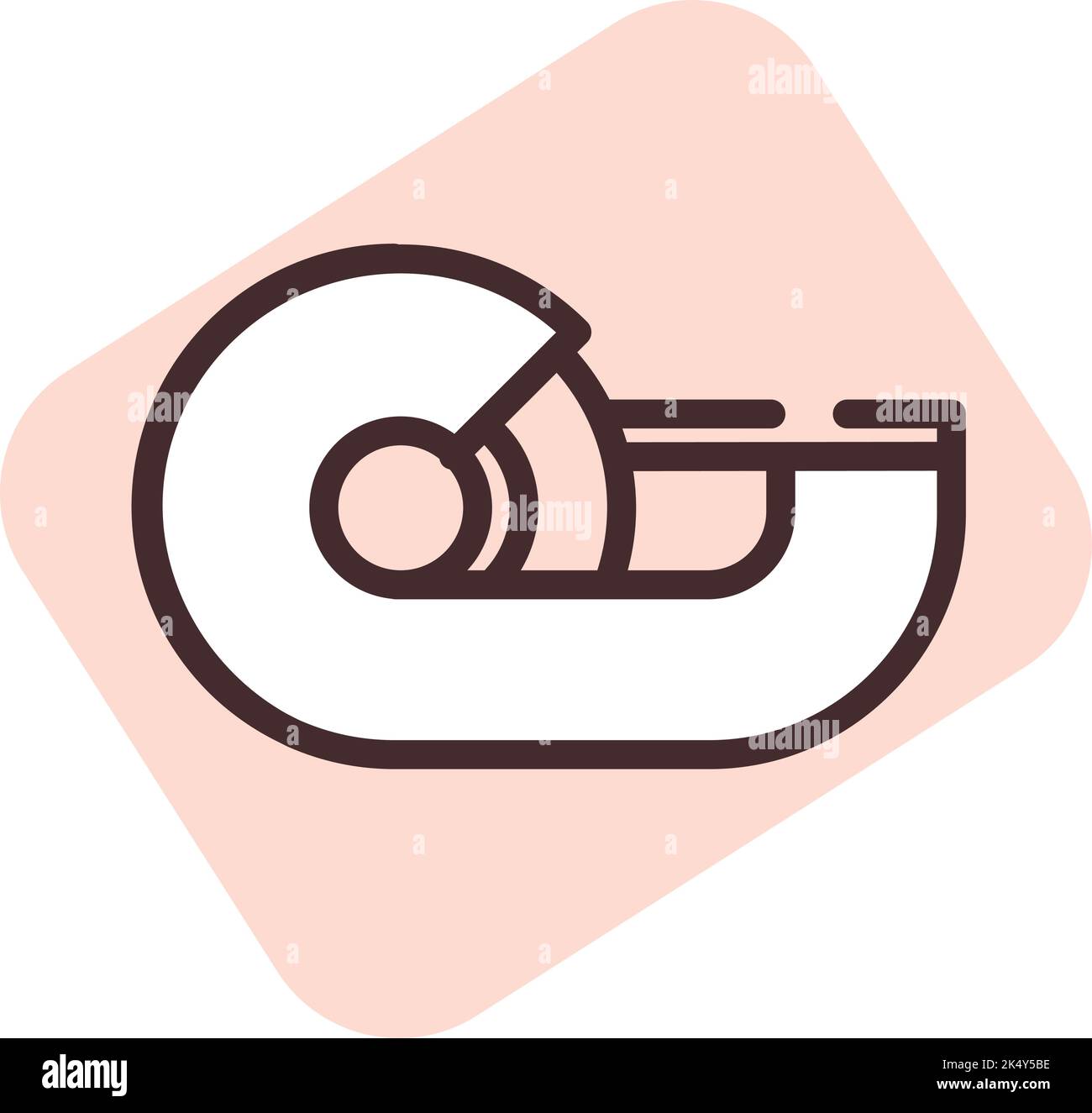 Stationery tape, illustration, vector on a white background. Stock Vector