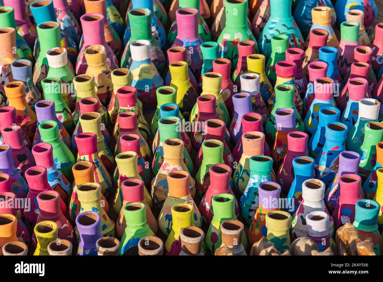 Faiyum Oasis, Egypt. Ceramics for sale to tourist at Faiyum Oasis Stock