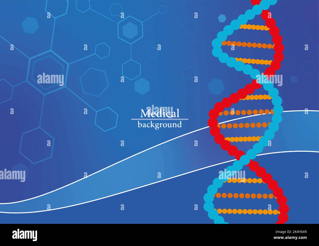 Medcin background using DNA and lines in illustration Stock Vector ...