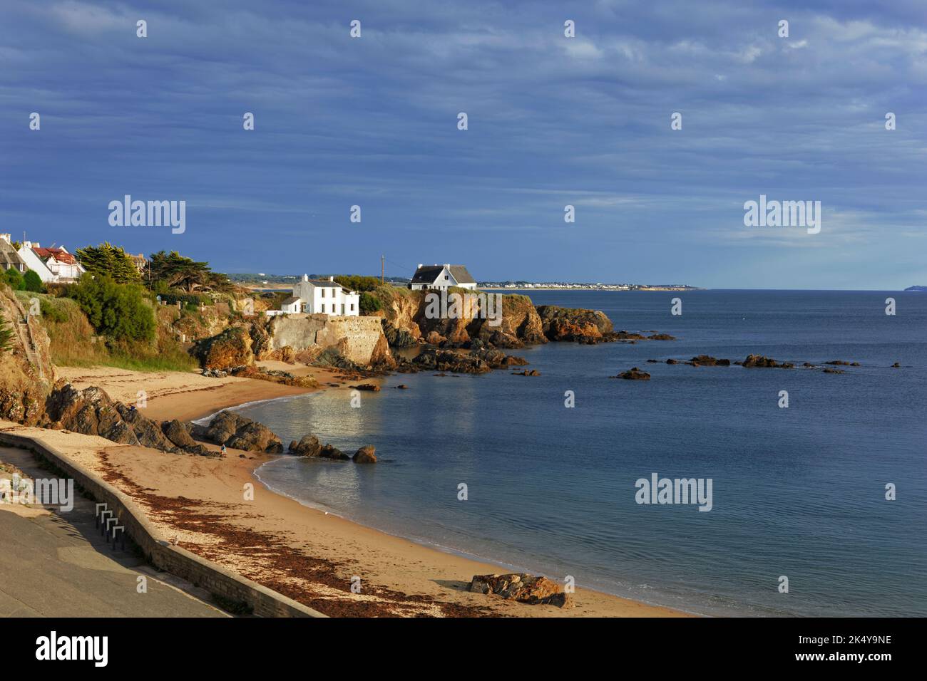 Le Pouldu beach, Brittany, France Stock Photo