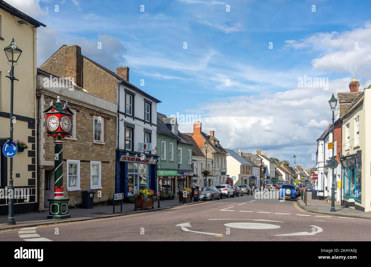 Cricklade High Street, Cricklade, Wiltshire, England, United Kingdom Stock Photo