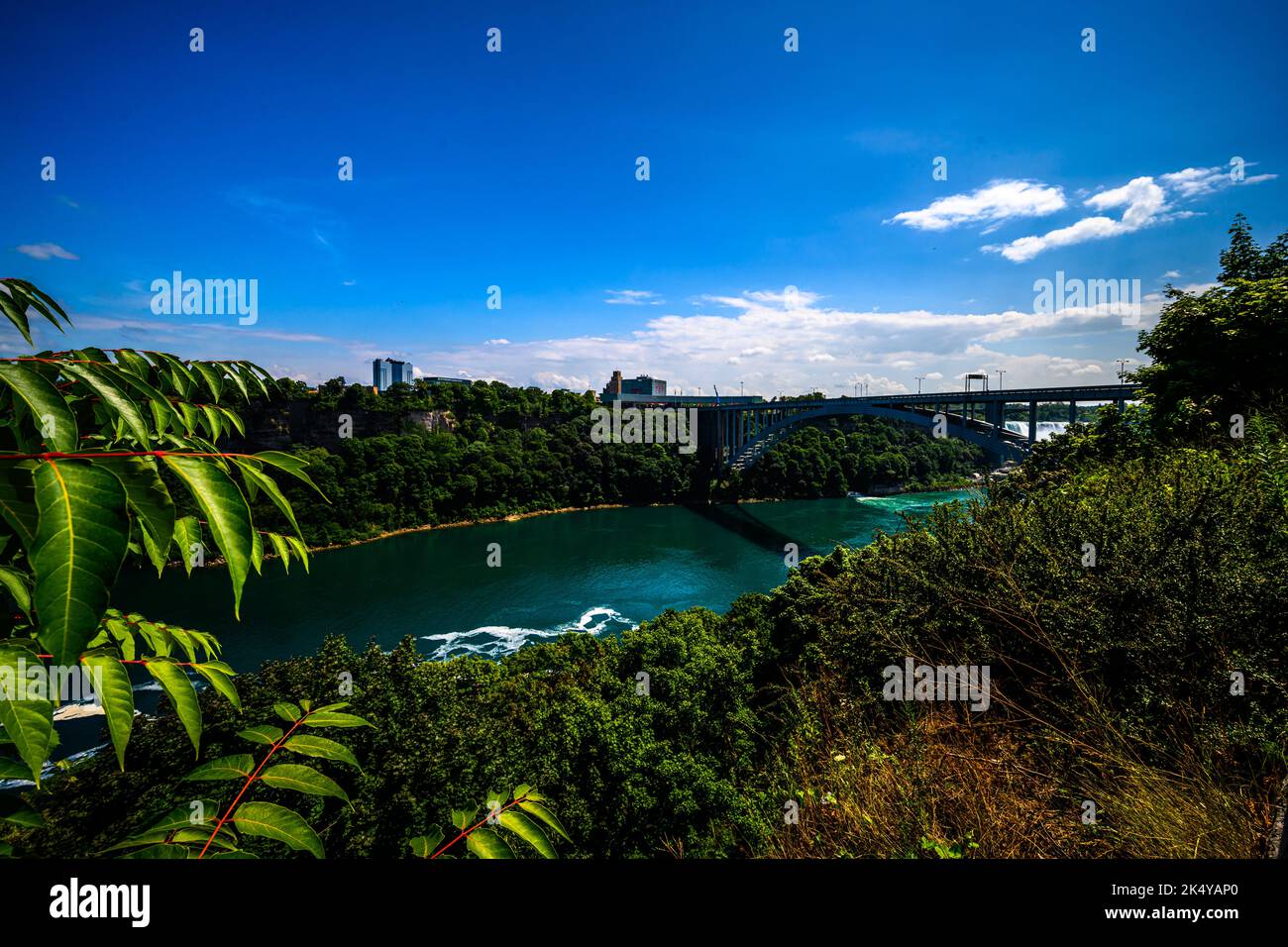 Canadian side view of Niagara Falls, American Falls, Horseshoe Falls