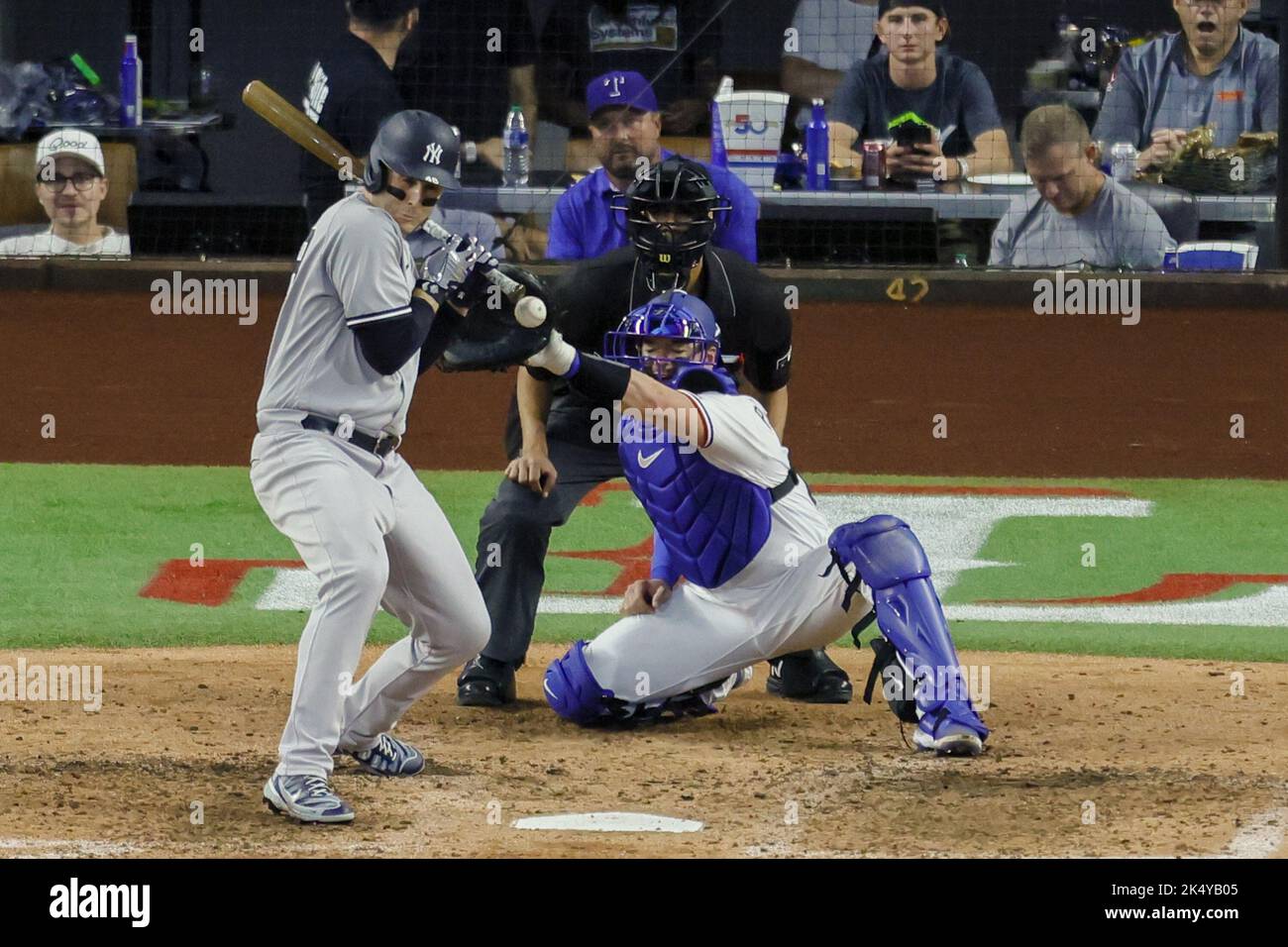 Dallas, United States. 04th Oct, 2022. New York Yankees first baseman