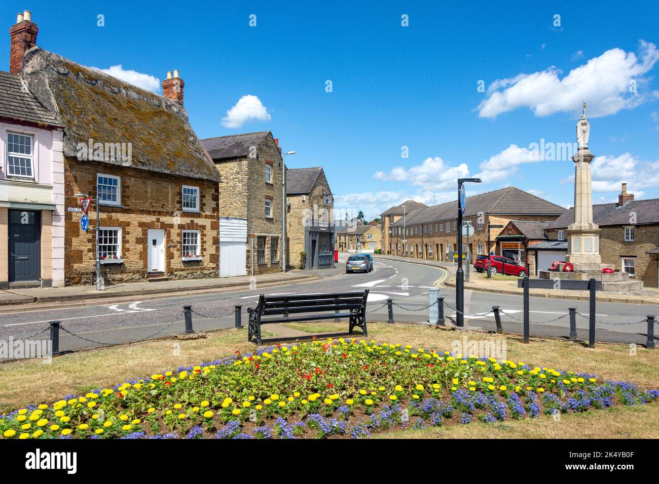 High Street, Burton Latimer, Northamptonshire, England, United Kingdom Stock Photo