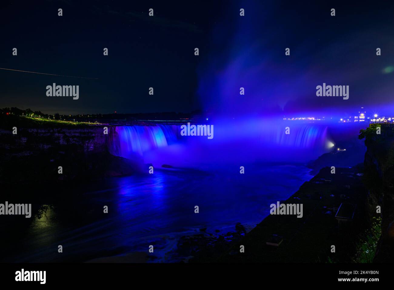 Canadian side view of Niagara Falls, American Falls, Horseshoe Falls