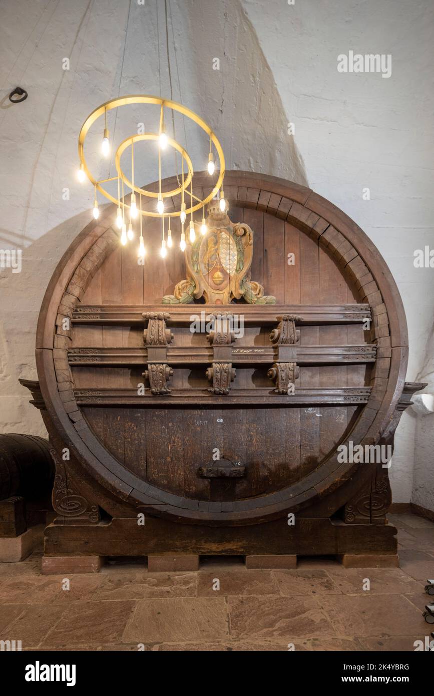 The Heidelberg Tun wine vat (Großes Fass), or Great Heidelberg Tun, Heidelberg Castle, Germany Stock Photo