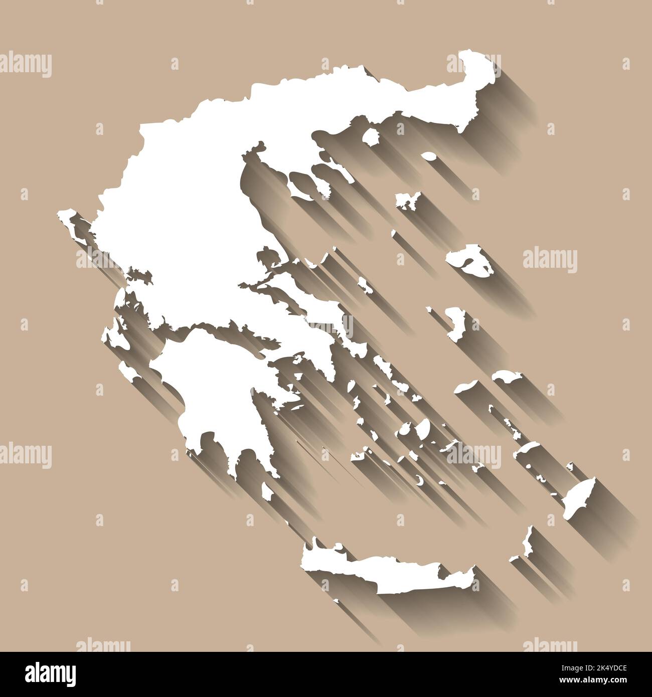 Greece vector country map silhouette Stock Vector Image & Art Alamy