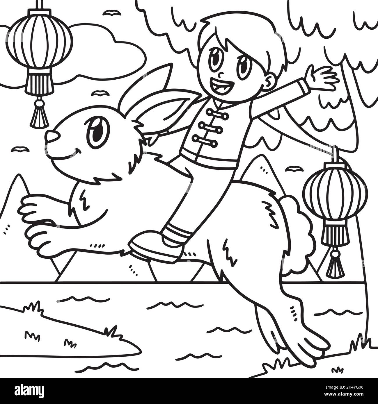 boy-riding-rabbit-year-of-the-rabbit-coloring-stock-vector-image-art