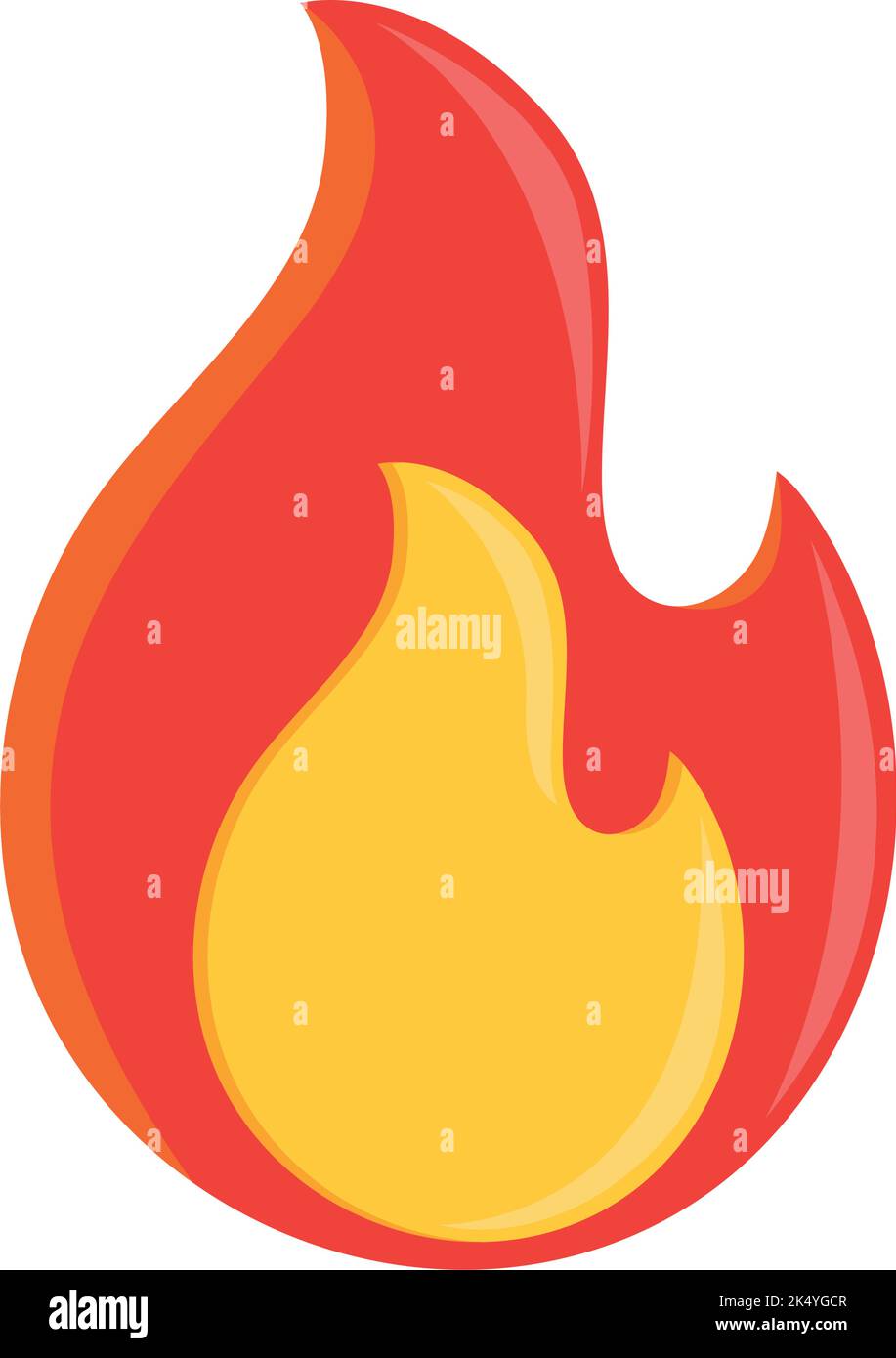 fire on white background Stock Vector Image & Art - Alamy